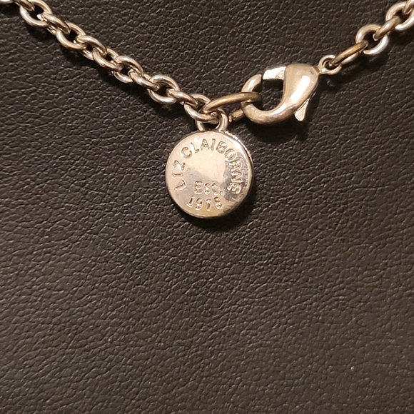 Estate Liz Claiborne Red Heart Rhinestone Necklace - Picture 6 of 6